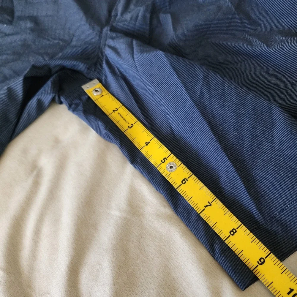 TravisMathew Golf Shorts Mens 34 Blue Excellent Micro Stripe Performance 1MQ077